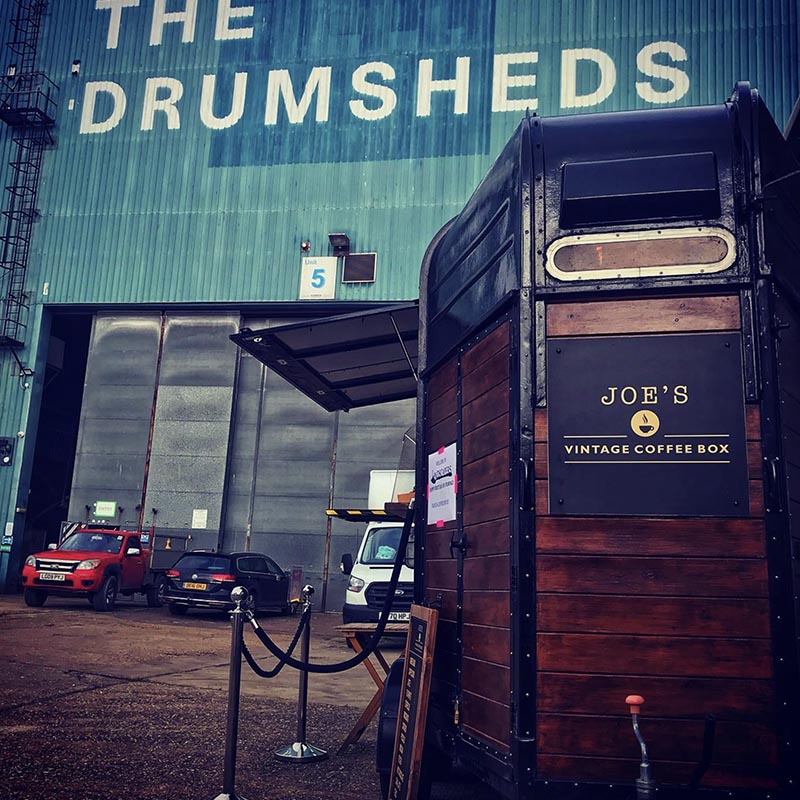 Mobile coffee truck from Joe's Vintage Coffee Van