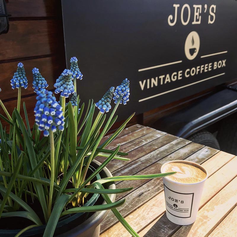 A splash of colour to go with one of Joe's Vintage Coffee Van coffees!